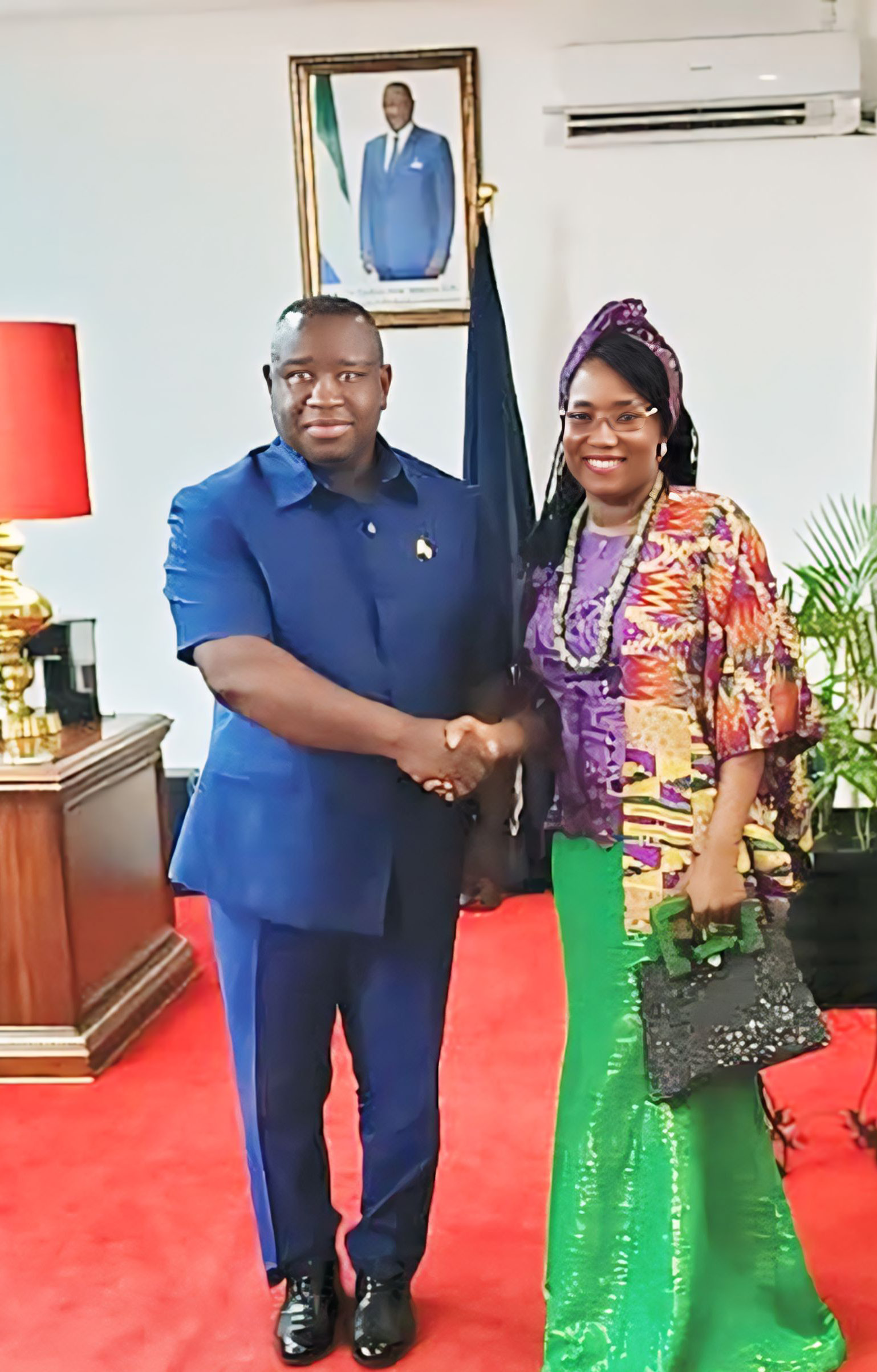 With H.E. President Dr. Julius Maada Bio of Sierra Leone